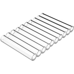 3 Inches Long 10 Pieces Glass Borosilicate Tubes 12 mm OD 2mm Thick Wall Tubing, Clear Tubes for Art DIY