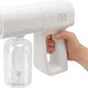 Spray Gun 380ml Portable Hair Moisturizing Sprayer Rechargeable Hairdressing Steam Sprayer for Home Hair Salon (EXP 12/31/36)