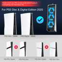 JUSPRO Cooling Fan for PS5 Accessories, Upgraded Quiet Cooler Fan with LED Light for PlayStation 5 Console/PlayStation 5 Digital Edition & Ultra HD Game Console