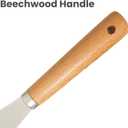 Butter Knives Set of 2, Wood Handle, Durable Stainless Steel Blade, Butter Knife for Smooth Spreading Butter Cream Cheese Jam, Ideal for Bagels, Sandwiches, Butter Knife Spreader 7.5 Inches