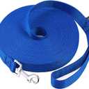 AmaGood Dog/Puppy Obedience Recall Training Agility Lead-15 ft 20 ft 30 ft 50 ft Long Leash-for Dog Training,Tie Out,Play,Safety,Camping (20 feet, Blue)
