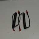 2 Pack Coiled Lightning Cable 3ft, iPhone Charger Cable for Car, [Apple MFi Certified] Lightning Cord Compatible with iPhone 14/13/12/11 Pro Max/XS MAX/XR/XS/X/8/7/Plus/6S iPad/iPod - Red