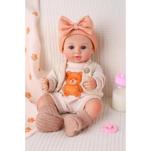 BABESIDE 12 Inch Realistic Full Vinyl Baby Doll Set, Lifelike Small Reborn Baby Doll with Clothes & Accessories, Pretend Play Baby Doll Toys for Girls Ages 3+, Ideal for Birthday