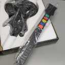 DOYO Wireless Wii Guitar Hero Controller Compatible with Guitar Hero and Rock Band 2 & 3 Games with Strap (Excludes Rock Band 1), Black