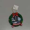 Chicago Wreath Sparkle Hanging Ornament