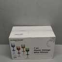 XUWAIDSGN 24 Pcs 7oz Plastic Vintage Drink Glasses Drinking Glasses Unbreakable Wedding Glassware Crystal Water Goblets Reusable Drinkware Vintage Champagne Flutes (24, Pink)