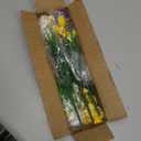 8 Bundles Artificial Daisy Flowers Outdoor Spring Decor,UV Resistant Fake Flowers Faux Plastic Greenery Shrub Plants for Hanging Gardens Window Box Porch Summer Cemetery Décor(Mix White Yellow Purple)