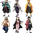 6Pcs Demon Anime Figures Set, Slayer Characters for Anime Fans and Kids (Standing Pose)