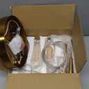 LMQNINE Kitchen Light Fixtures Ceiling Dimmable LED Modern Gold Pendant Light Mini Teardrop Crystal Pendant Light for Kitchen Island Bedroom Hallway Entryway (3-Light)