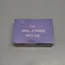 50 Pcs 1ml Syringes with Caps Oral Dispenser Individually Sterile Warpped for Medicine Dropper, Colostrum Collect Feeding Pets, Liquid