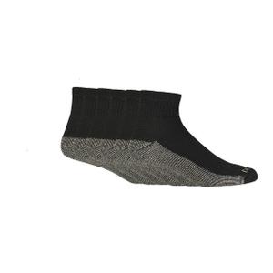 Dickies Men's Dri-Tech Quarter Socks 6pk - Black 10-12: Ankle Height, Tagless Design