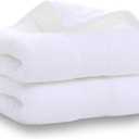 Hand Towels for Bathroom-100% Cotton Hand Towel (14 x 30Inch), Highly Absorbent and Quick Dry Face Washcloth, Home Soft Premium Towel for Hotel, Bath, Kitchen and Spa, Set of 2 (White)