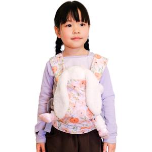 Baby Doll Carrier  Adjustable Doll Carrier for Little Girls, Front & Back Wear, Made with Soft Fabric, Fits Dolls & Stuffed Animals up to 20 Inches, Rose