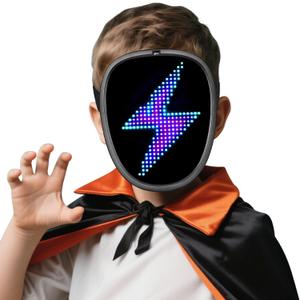 LED Mask, Light Up Mask with Gesture Sensing for Festival Dj Cosplay Masquerade Part Christmas Birthday Gifts for Kids