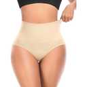Tummy Control Shapewear Underwear for Women High Waisted Body Shaper Panties Slimming Girdle Shaping Briefs, M