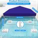 Floating Pool Shade Canopy with Steel Frame118x118in Adjustable Height Floating Tent for Pool and Lake Includes Electric Air Pump5 Pcs Water Float Kits with Built-in Cup Holders Carry Bag