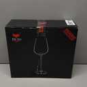 JBHO Hand Blown Italian Style Crystal Bordeaux Glasses - Great Gift Packaging - Glasses Lead-Free Premium Crystal Clear Glass - Set of 4-18 Ounce