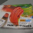 4 Pack Framed Paint by Numbers Kit for Adults with Wooden Easel, 8x12 Inch