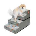 Dog Stairs Ramp for Small Dogs, 4-Step Dog Steps for Couch Sofa and Chair, Pet Stairs for Cats, Non-Slip Balanced Pet Steps Indoor