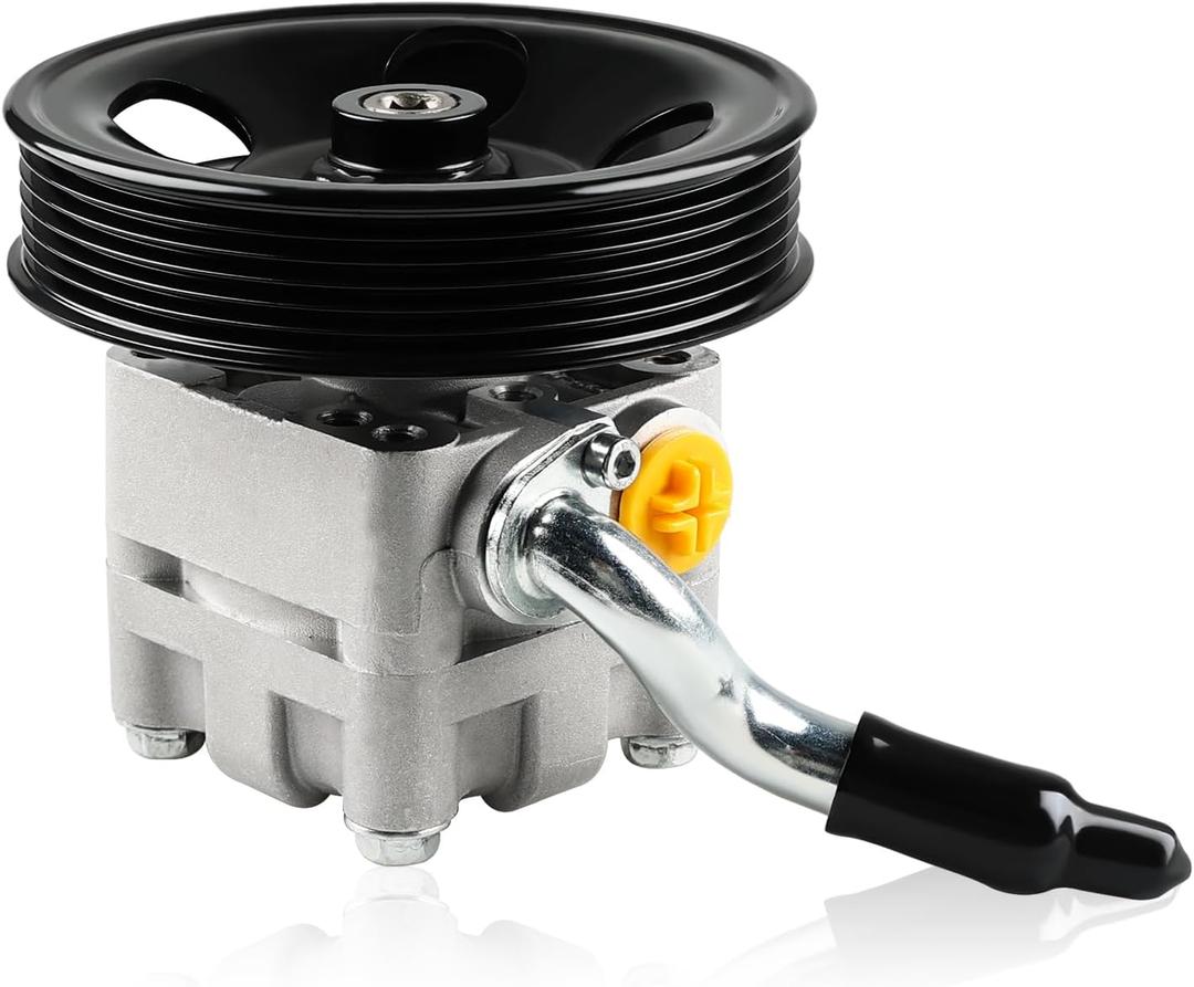 Power Steering Pump with Pulley Compatible with Infiniti M35 V6 3.5L 2006 2007 2008, Infiniti G25 V6 2.5L 2011 2012, Replacement for 49110-EG000, 49110-JK000