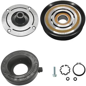A/C Compressor Clutch Assembly Kit Plate Pulley Bearing Coil 38810RGLA01 Replacement for Honda Pilot 2008-2015, AC Air Conditioning Compressor Clutch Coil Auto Repair Kit