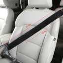 Extra Long Seatbelt Covers for Adults Kids Women & Men, Soft Car Seat Belt Strap Cushion for Sedan, SUV, Trucks, Shoulder Neck Chest Protector Pads, Auto Accessories, 1pc, Black, 15.5in