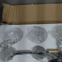 Ribbed Glass Vanity Lights Bathroom Light fixtures Over Mirror Mid Century Modern Wall Sconce Clear Glass Globe Shade Matte Black Gold Wall lamp for Kitchen Powder Room Over Mirror