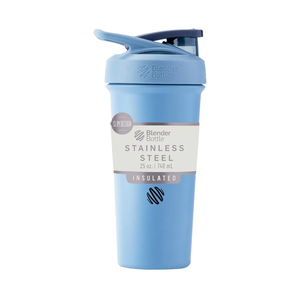 BlenderBottle Sport Sleek Insulated Stainless Steel Shaker Bottle with Wire Whisk, 25-Ounce, Dusty Blue – Protein Shakes & Hydration for Athletes & Fitness Enthusiasts, Easy Mixing, Slim Easy to Hold, Keeps Drinks Cold, Lockable Lid
Sleek, Insulated,