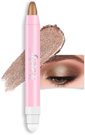 HHLTOH 2-in-1 Cream Eyeshadow & Highlighter Stick, Waterproof Bronze Shimmer Eye Shadow Pencil for Women, Long-Lasting Pigmented Makeup, sombras para ojos 16