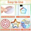 144 Pcs Breath Calm Anxiety Sensory Stickers Reusable Mindfulness Stickers Anti Stress Rough Textured Sticker Anxiety Strips for School Office Classroom Desk Adults Teens Fidget Gifts