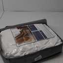 Cottonblue Weighted Blanket 15 lbs 60x80 inches, Queen Size Flannel and Shaggy Sherpa Warm Heavy Blanket, Great for Calming and Relax, Fluffy Soft Bedding Blanket, Snow White