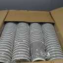 Lamosi 500 Count 8 oz Insulated Coffee Cups, Disposable Paper Cups No Lids | Corrugated Ripple Wall Design for Hot Beverage, Office, Hotel, Catering, Events, Cafe Bar Use (Grey) (EXP 02/04/26)