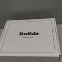 Rollda Kids Cowboy Boots for Boys Girls Western Square Toe Cowgirl Boots with Walking Heel (Toddler/Little Kid/Big Kid) (Black/Tan), 9