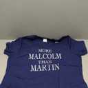 More Malcolm Than Martin Black History Culture Pride T-Shirt, Dark Blue, XL