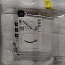 GOLD TEXTILES 48 Pack Economy White Washcloths Set (12x12 inches) - Cotton Blend Commercial Grade Cleaning Rags, Quick Drying & Soft Face Cloths, Fingertip Towels for Bathroom, Spa, Gym, and Kitchen