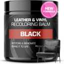 FORTIVO Leather Recoloring Balm, Color Restorer, Scratch Remover, Couch Paint and Repair, Leather Balm for Couches (Black)