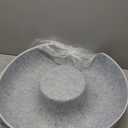 Large Cat Tunnel Bed for Indoor Cats with 3 Toys, Scratch Resistant Donut Cat Bed, Up to 30 Lbs (L 24x24x11, Light Grey)