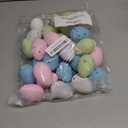 Acina 32pcs Easter Speckled Eggs: Pastel Plastic Easter Eggs Empty, Hollow Easter Egg Displays Fillers for DIY Decor, Vase Filler, Easter Basket Stuffers (Pink, Blue, White, Green)