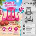 H-Style Pool Toys Pool Floats Pool Games for Kids Adult, Inflatable Pool Basketball Hoop & Ring Toss Game, 2-in-1 Pool Floating Outdoor Party Water Toy for Adults Family Kids Ages 4-8-12 (Pink)