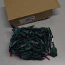 HISHINY Christmas Lights 100 Count Multicolor Christmas Tree String Lights with Green Wire for Outdoor Indoor Christmas Decorations Wedding Decorations Valentines Day Decor,UL Certified (21feet) (21ft)