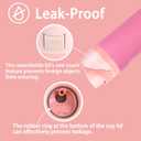 Replacement Lid for Owala Freesip,Compatible with Owala Cup 16oz 24oz 32oz 40oz,BPA-Free,Leakproof Cap Water Bottle for Owala Bottles with Two Stoppers and Two O Seal Rings, Pink