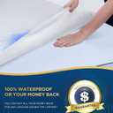 100% Waterproof Queen Mattress Protector Breathable Cooling 3D Air Fabric Mattress Cover Smooth Soft Hypoallergenic Noiseless Bed Cover Machine Washable Vinyl Free, 8-21'' Deep Pocket