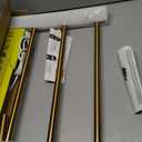 Heated Towel Rack Gold, 4 Bars Towel Warmer Rack for Bathroom Wall Mounted, Timer & Temperature Control Electric Towel Drying Rack (4 Bars Brushed Gold D, Plug-in)