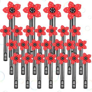 Jenaai 24 Pcs Strange Flower Bubble Wand Bubble Wands Anime Bubbles Party Favors for Summer Activity Cartoon Birthday Gifts Carnival Goody Bag Stuffers Wedding Supplies