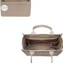 ETTP Purse Organizer Insert For Handbags, Tote Bag Organizer Insert, Compatible with MJ Tote and Onthego(X-Large, Beige)
