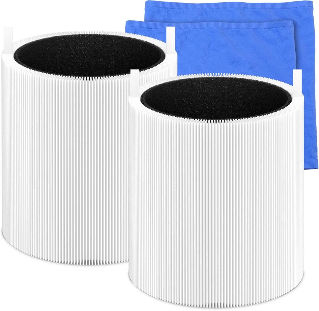 Premuim Replacement Filter Compatible with Blue Pure 511 Air Puri-Fier, 2-in-1 Filters with Particle and Activated Carbon 2 Packs