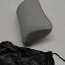 Aukee Headrest Pillow Car Memory Foam Car Neck Pillows Soft Leather for Driving Home Office Gray (Pack of 1) (Grey)