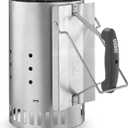 Weber Rapidfire Chimney Starter, Standard, Silver