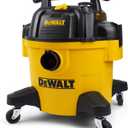 DEWALT DXV06P 4 Peak HP Shop Vacuums, 6 Gallon Poly Wet/Dry Vac, Heavy-Duty Shop Vacuum with Blower Function Yellow+Black