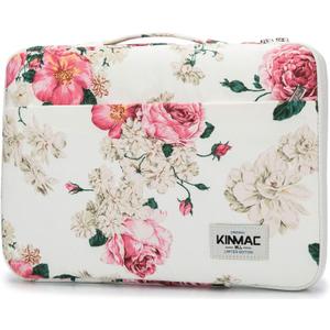 Kinmac 360 Heavy Duty Protective Laptop Computer Sleeve case Bag Cover with Handle for MacBook Pro 14 inch,14 inch-14.4 inch HP Lenovo Dell ASUS Acer Laptop (Peony)